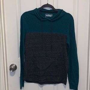 Men’s small long sleeve shirt with hoodie